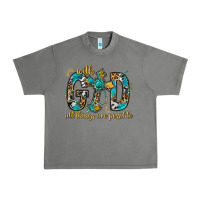 Tornado With God All Things Are Possible With Cross Urban Heavy Tee - BundleAndBundleShop