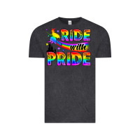 Vintage Black Western LGBTQ+ Ride With Pride Vintage Tee - BundleAndBundleShop