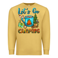 Antique Gold Let's Go Camping Coffee Mug Premium Sweatshirt - FaDigitalArtStudio