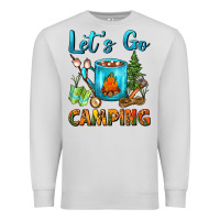 Dove Grey Let's Go Camping Coffee Mug Premium Sweatshirt - FaDigitalArtStudio