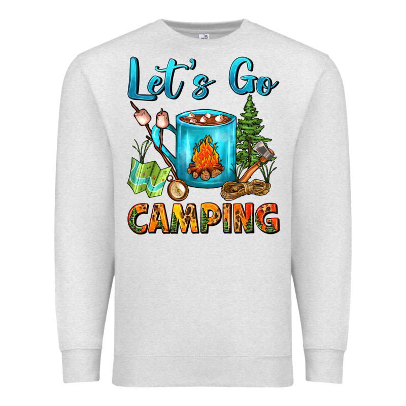 Let's Go Camping Coffee Mug Premium Sweatshirt by FaDigitalArtStudio | Teevron