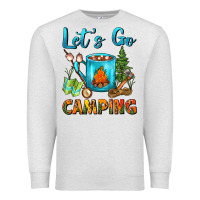 Oatmeal Heather Let's Go Camping Coffee Mug Premium Sweatshirt - FaDigitalArtStudio