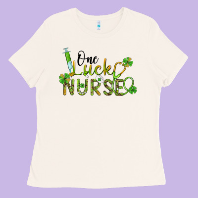 One Lucky Nurse Ladies Tee Designed By Barkaloodesign