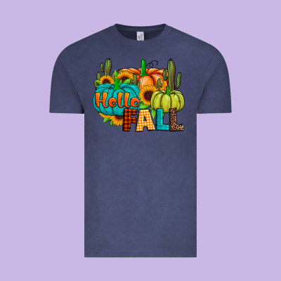 Hello Fall Vintage Tee Designed By Jahusdesignshop