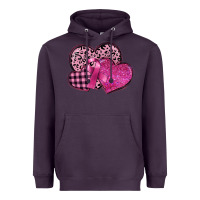 Plum breast cancer hearts Heavyweight Hoodie - FaDigitalArtStudio