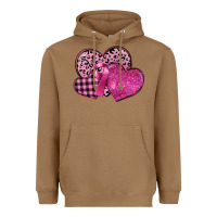 Toasted Coconut breast cancer hearts Heavyweight Hoodie - FaDigitalArtStudio