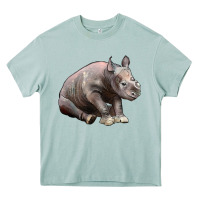 Arona Baby Rhino Illustrations Heavy Core Tee - LillyAllenDesigns