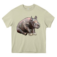 Baby Rhino Illustrations Heavy Core Tee | Teevron