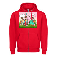 Red easter Zipper Hoodie - CowGirlArtShop