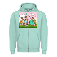 Seafoam easter Zipper Hoodie - CowGirlArtShop