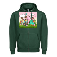 Sports Green easter Zipper Hoodie - CowGirlArtShop