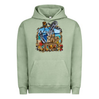 Pigment Oil Green summer min Urban Hoodie - CowhideDigitalArt