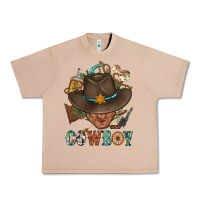 Burro Western Cowboy Portrait With Cactus Urban Heavy Tee - BundleAndBundleShop