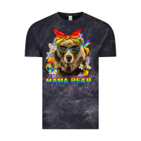 Cloud Black Mama Bear Pride LGBTQ+ Vintage Tee - BundleAndBundleShop