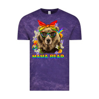 Cloud Purple Mama Bear Pride LGBTQ+ Vintage Tee - BundleAndBundleShop
