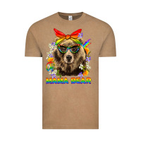 Vintage Coffee Mama Bear Pride LGBTQ+ Vintage Tee - BundleAndBundleShop