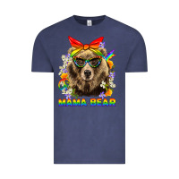 Vintage Denim Mama Bear Pride LGBTQ+ Vintage Tee - BundleAndBundleShop