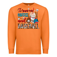 Carrot I Run On Coffee And Baseball Frappe Premium Sweatshirt - FaDigitalArtStudio