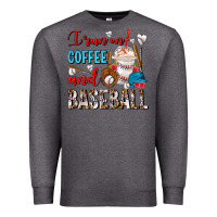 Charcoal Heather I Run On Coffee And Baseball Frappe Premium Sweatshirt - FaDigitalArtStudio