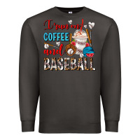 Smoke I Run On Coffee And Baseball Frappe Premium Sweatshirt - FaDigitalArtStudio