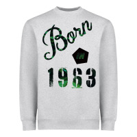 Heather Grey Born In 1963 Heavyweight Sweatshirt - Bettercallsaul