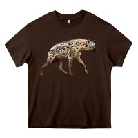Chocolate Brown hyena Heavy Core Tee - LillyAllenDesigns