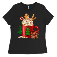 Black Christmas coffee Ladies Tee - Jasminsmagicworld