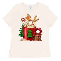Bone Christmas coffee Ladies Tee - Jasminsmagicworld