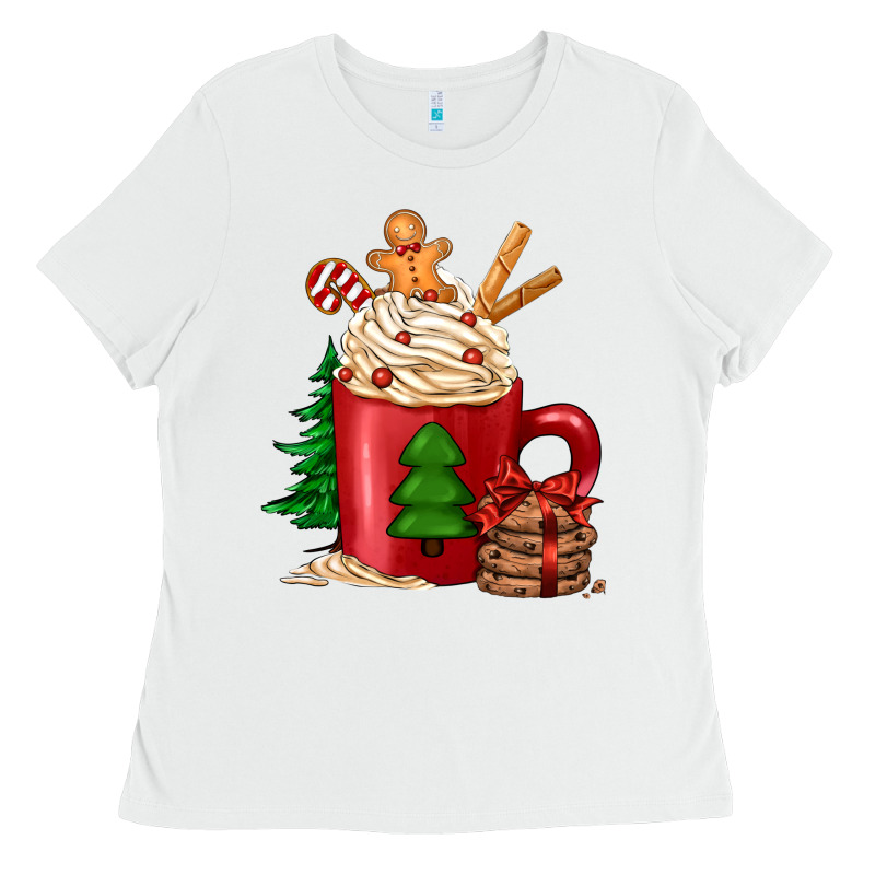 Christmas Coffee Ladies Tee by Jasminsmagicworld | Teevron