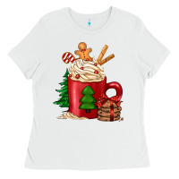 White Christmas coffee Ladies Tee - Jasminsmagicworld