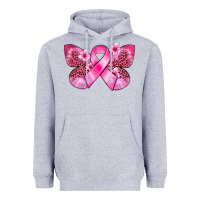 Heather Grey Cancer butterfly Heavyweight Hoodie - FaDigitalArtStudio