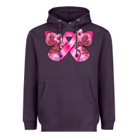 Plum Cancer butterfly Heavyweight Hoodie - FaDigitalArtStudio