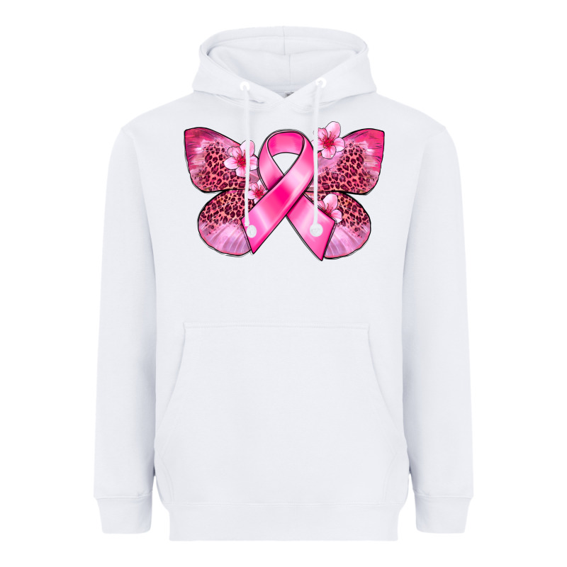 Cancer Butterfly Heavyweight Hoodie by FaDigitalArtStudio | Teevron
