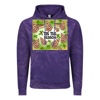 Cloud Purple tis the season christmas tree cake Vintage Hoodie - MaliasSmallBusiness