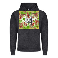 Vintage Black tis the season christmas tree cake Vintage Hoodie - MaliasSmallBusiness