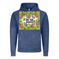 Vintage Denim tis the season christmas tree cake Vintage Hoodie - MaliasSmallBusiness
