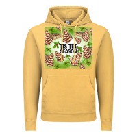 Vintage Mustard tis the season christmas tree cake Vintage Hoodie - MaliasSmallBusiness