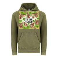 Vintage Olive tis the season christmas tree cake Vintage Hoodie - MaliasSmallBusiness