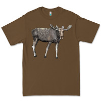 Cacao Moose Buck Deer Premium Tee - LillyAllenDesigns