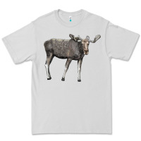 Dove Grey Moose Buck Deer Premium Tee - LillyAllenDesigns