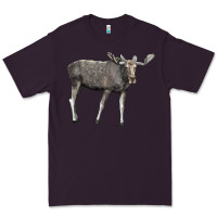 Plum Moose Buck Deer Premium Tee - LillyAllenDesigns