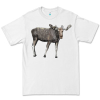 White Moose Buck Deer Premium Tee - LillyAllenDesigns
