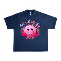 Navy hey cancer Urban Heavy Tee - JahusDesignShop