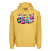 Antique Gold pride lgbtq coffee cups Premium Hoodie - OliviaCreatesArt