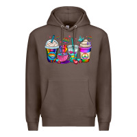 Coffee pride lgbtq coffee cups Premium Hoodie - OliviaCreatesArt