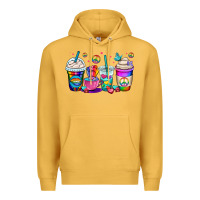 Mustard pride lgbtq coffee cups Premium Hoodie - OliviaCreatesArt