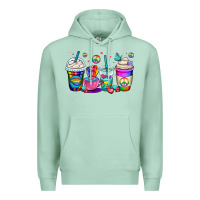Seafoam pride lgbtq coffee cups Premium Hoodie - OliviaCreatesArt