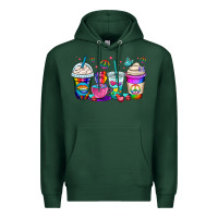 Sports Green pride lgbtq coffee cups Premium Hoodie - OliviaCreatesArt