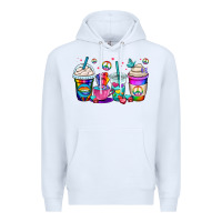 White pride lgbtq coffee cups Premium Hoodie - OliviaCreatesArt