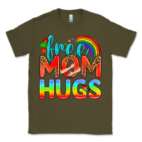 Army Green Pride LGBTQ Free Mom Hugs Classic Tee - BundleAndBundleShop